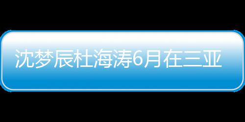 吗海涛婚是在三真的6月亚结应新回辰杜辰最沈梦沈梦